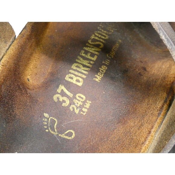 Birkenstock Gizeh Brown Leather Sandals‎ Size 37 beach boho - Picture 5 of 10